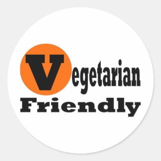 Vegetarian Friendly Classic Round Sticker