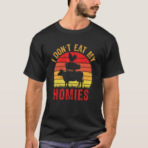 Vegetarian I Don't Eat My Homies Vegan Retro T-Shirt