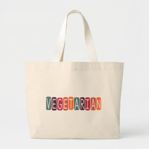 Vegetarian Large Tote Bag