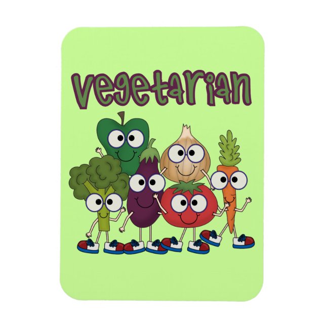 Vegetarian Magnet (Vertical)