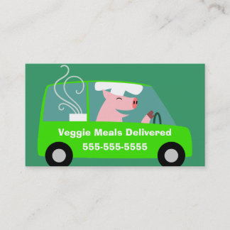 Vegetarian Meal Delivery Business Business Card