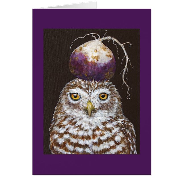 Vegetarian Owl card (Front)