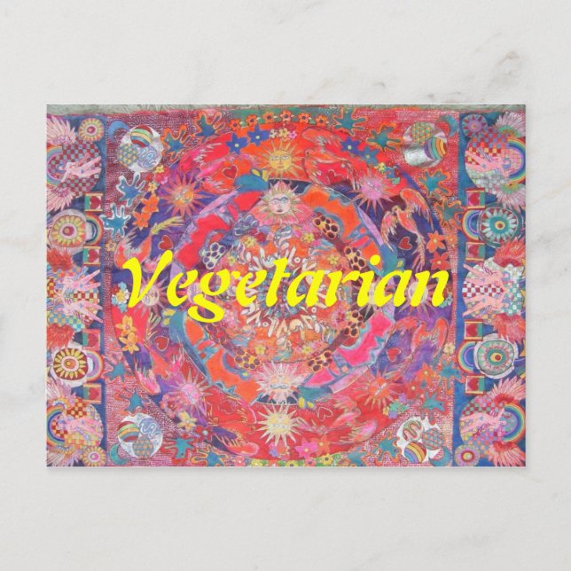 Vegetarian Postcard (Front)