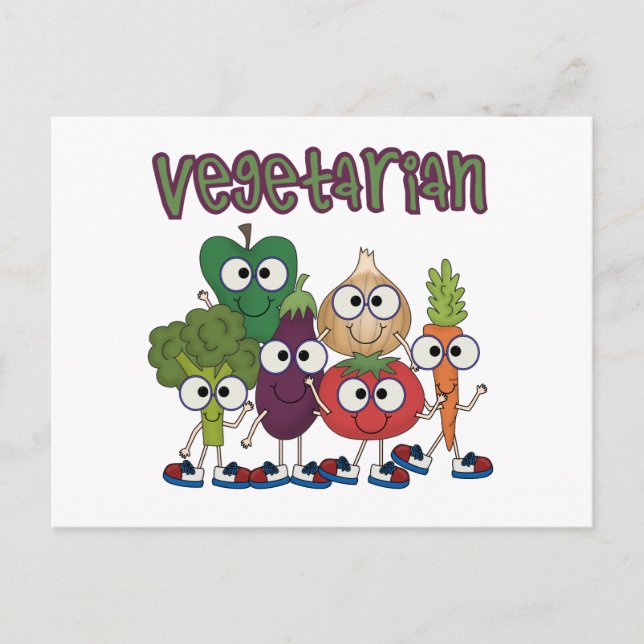 Vegetarian Postcard (Front)