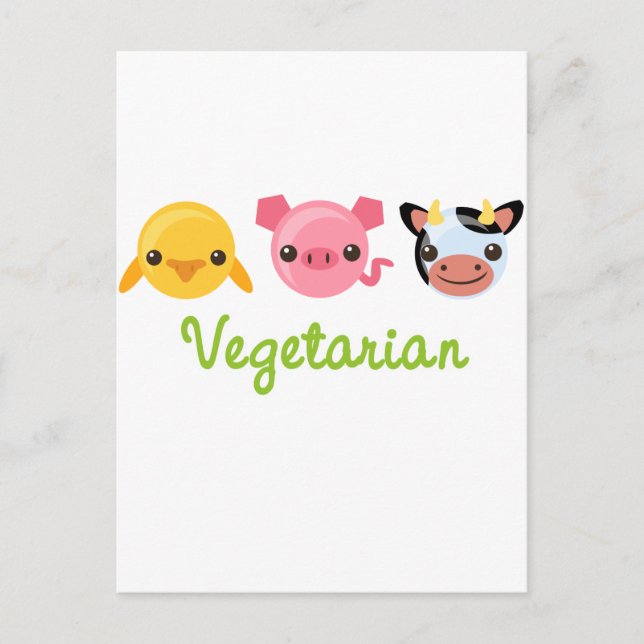 Vegetarian Postcard (Front)