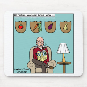 Vegetarian Safari Hunter Funny Mugs Tees & Gifts Mouse Pad