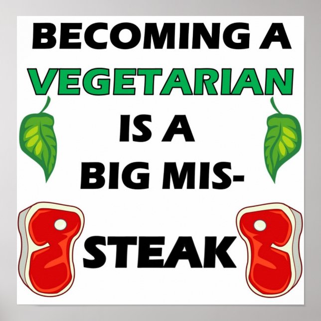 Vegetarian Steak Full Poster (Front)