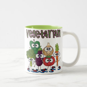 Vegetarian Two-Tone Coffee Mug