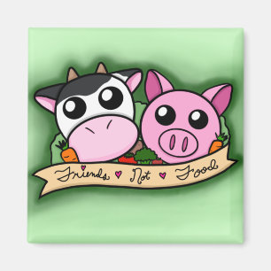 Vegetarian/Vegan Friends-not-Food Magnet