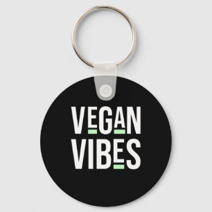 Vegetarian Vegan Vibes Key Ring