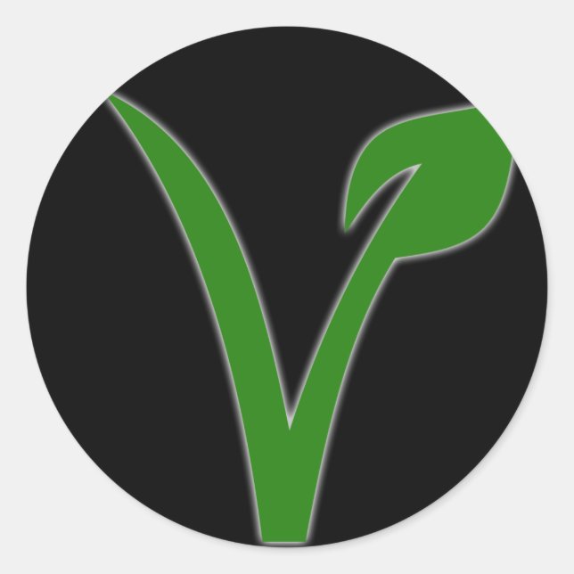Vegetarianism Classic Round Sticker (Front)