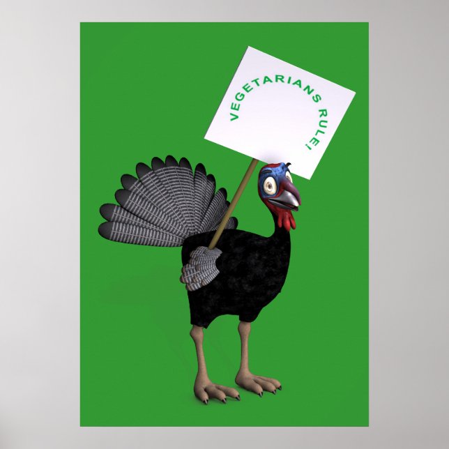 Vegetarians Rule! Poster (Front)