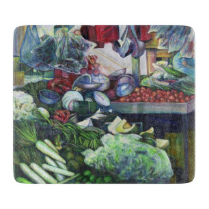 Vegetatian Club Meets Here Cutting Board