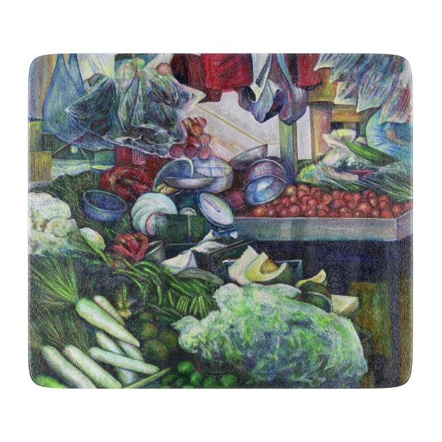 Vegetatian Club Meets Here Cutting Board (Front)