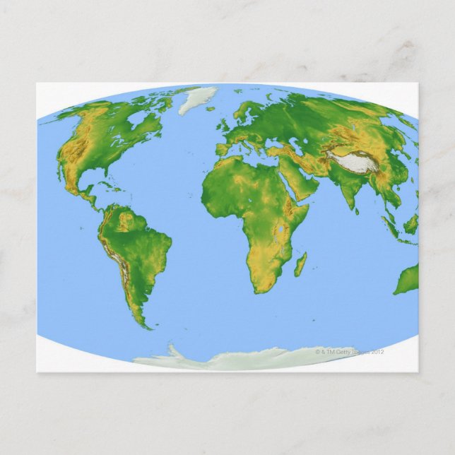 Vegetation Map 4 Postcard (Front)