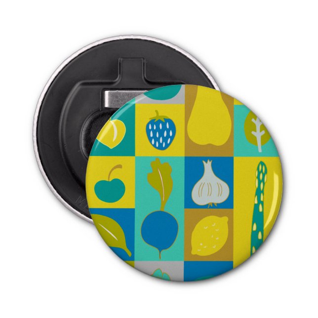 Veggie Blocks I Bottle Opener (Front)