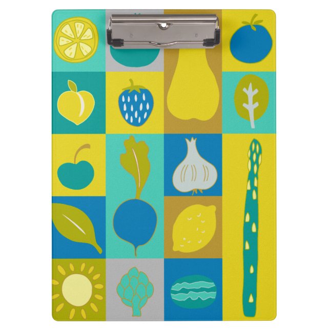 Veggie Blocks I Clipboard (Front)
