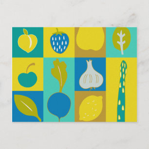 Veggie Blocks I Postcard