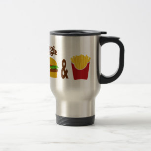 Veggie Burger and Fries Travel Mug
