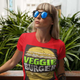 VEGGIE BURGER VEGAN VEGETARIAN T-SHIRTS