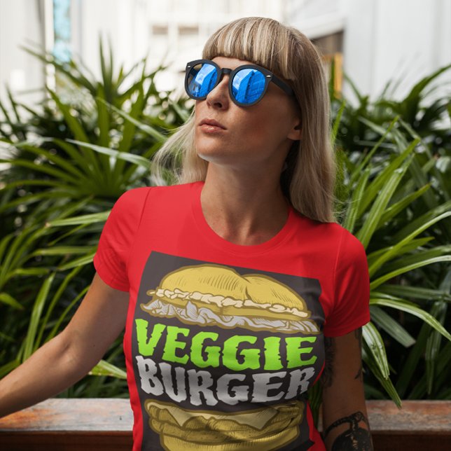 VEGGIE BURGER VEGAN VEGETARIAN T-SHIRTS (Creator Uploaded)