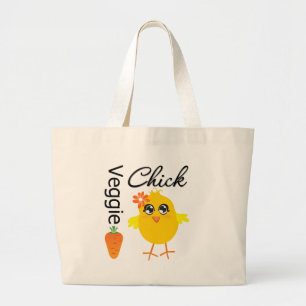 Veggie Chick Large Tote Bag