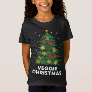 Veggie Christmas Funny Fruit Christmas Tree Xmas V T-Shirt