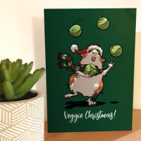 Veggie Christmas! Guinea Pig Juggling Sprouts
