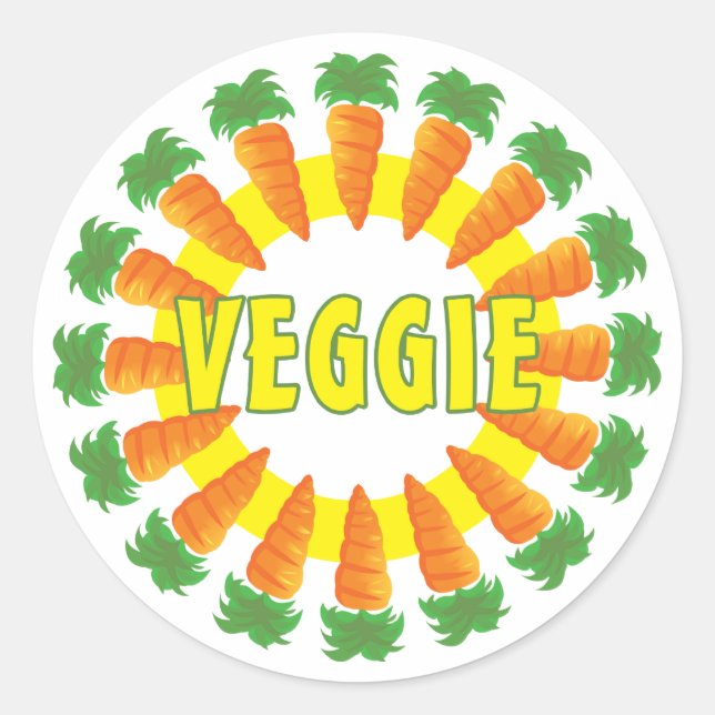 Veggie Classic Round Sticker (Front)