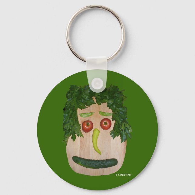 Veggie Face Key Ring (Front)