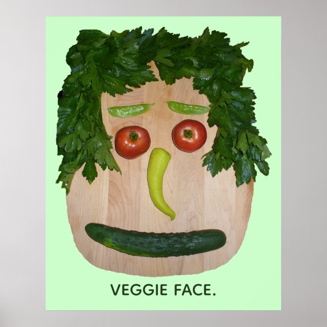 Veggie Face Poster (Front)