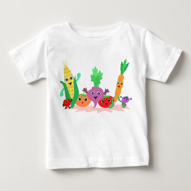 Veggie Friends for Baby Bodysuit (Front)