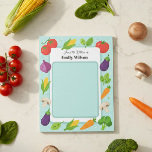 Veggie Garden Kitchen Recipe Shopping List Notepad