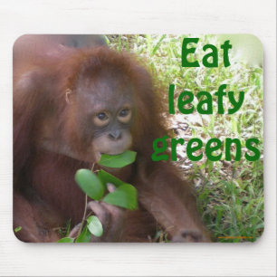 Veggie Green Wildlife Mouse Pad