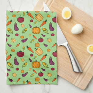 veggie king tea towel