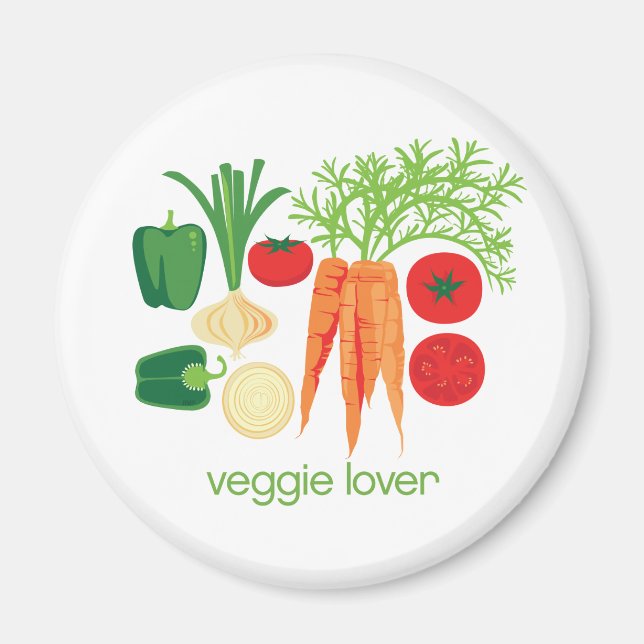 Veggie Lover Mixed fresh Vegetables Magnet (Front)