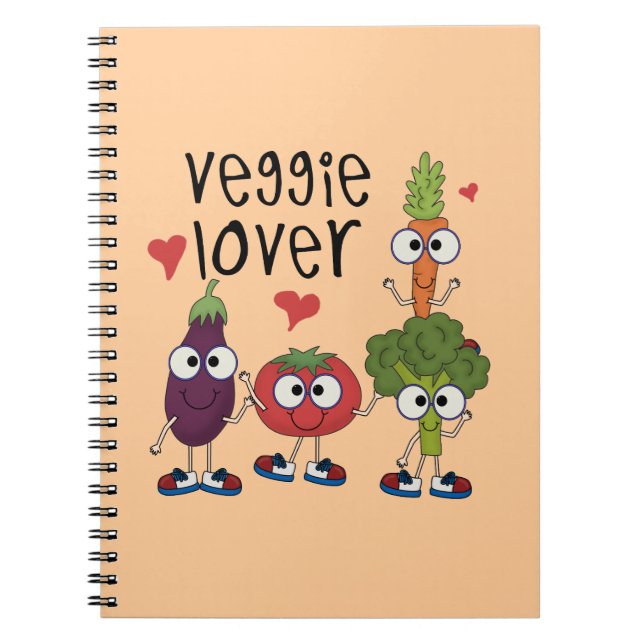 Veggie Lover Spiral Notebook (Front)