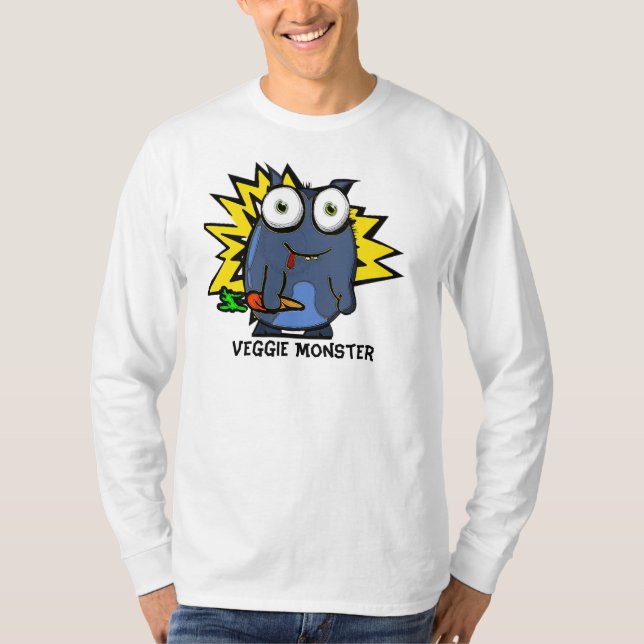 Veggie Monster Long Sleeve T T-Shirt (Front)