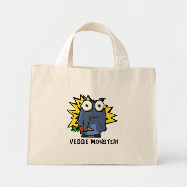 Veggie Monster Tote Bag (Front)