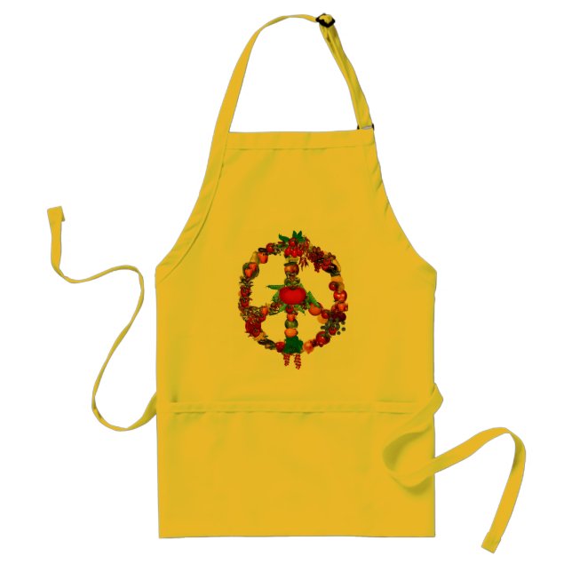Veggie Peace Sign Standard Apron (Front)