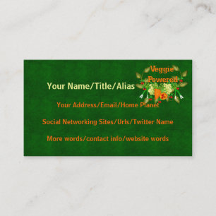 Veggie Powered Business Card