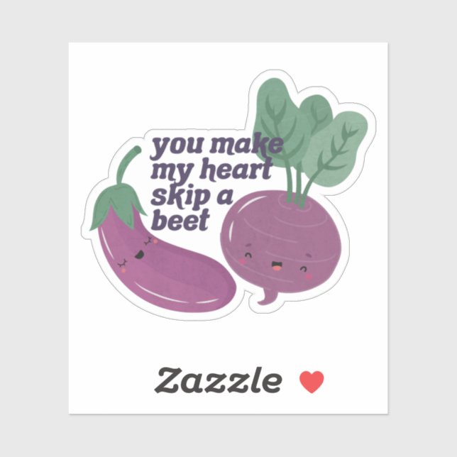 Veggie Pun: You Make My Heart Skip a Beet (Sheet)