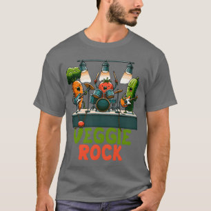 Veggie Rocks Concert Band Performance retro T-Shirt