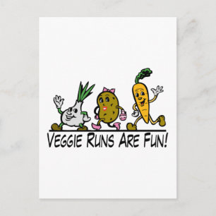 Veggie Runs Postcard