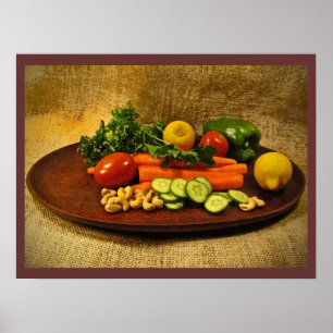 Veggie Salad Plate Poster