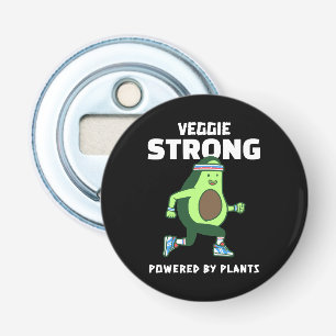Veggie Strong, Powered by plants Bottle Opener