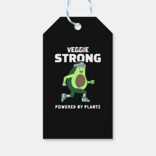 Veggie Strong, Powered by plants Gift Tags