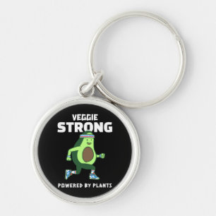 Veggie Strong, Powered by plants Key Ring
