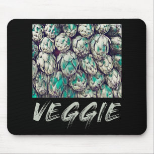 Veggie Vintage Vegetarian Gift Mouse Pad