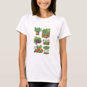 Veggies 10 gardening, gift, vegetables, gardener T-Shirt